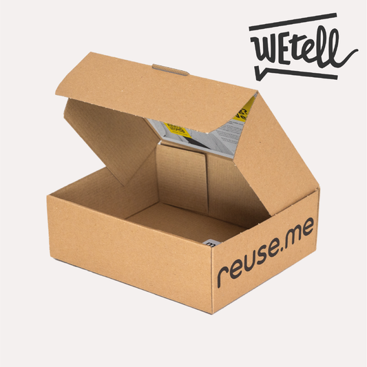 WEtell x Kleinpaket xs2e – 230x190x78mm