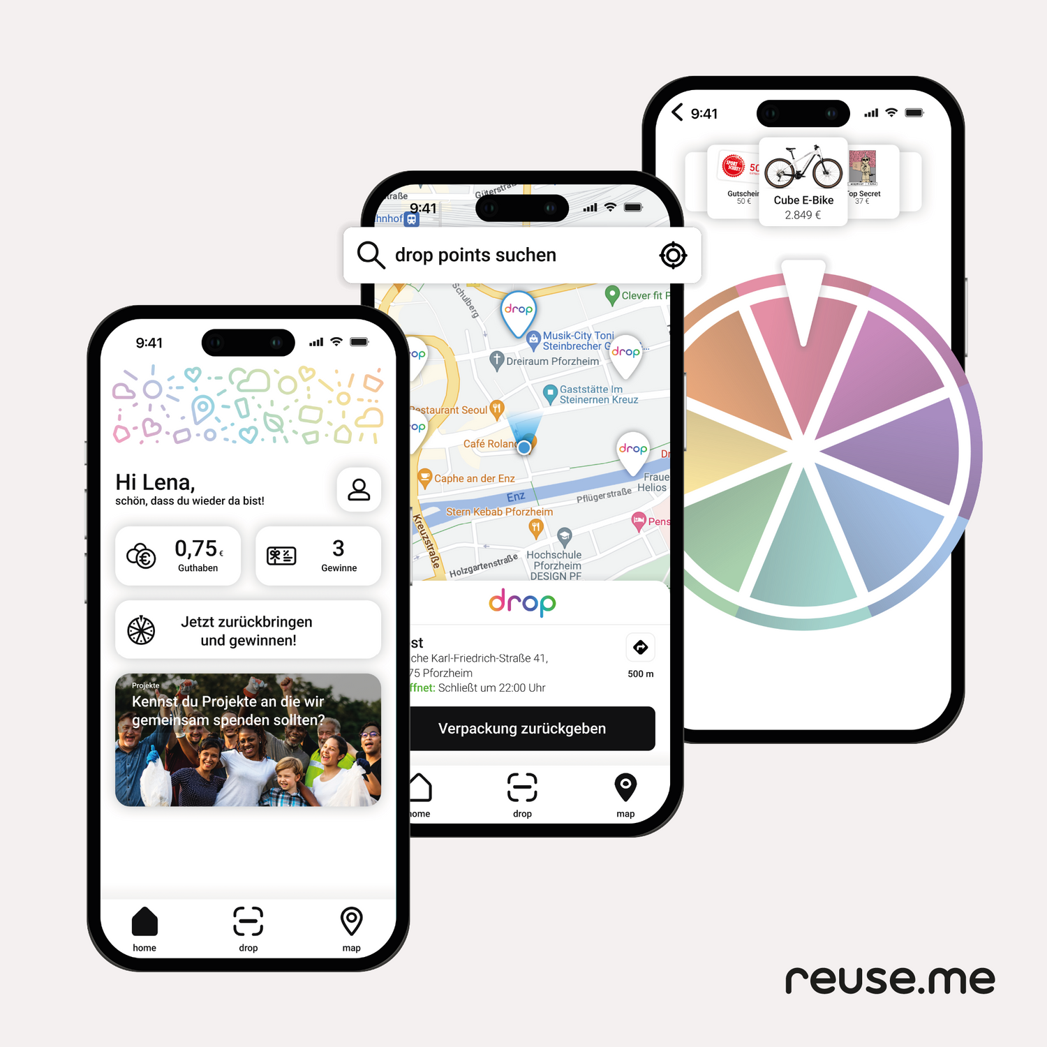 Ich bin eine Mehrwegverpackung! Lade dir reuse.me App herunter, bringe die Verpackung zurück und hole dir deine Belohnung. #nachhaltig #mehrweg #savetheplanet
