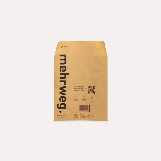 Nachhaltige und wiederverwendbare Mehrweg Versandtasche Versandtüte