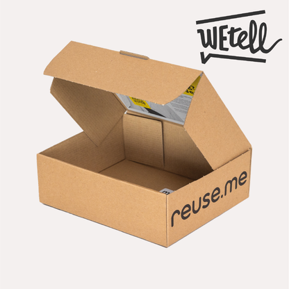 WEtell x Kleinpaket xs2e – 230x190x78mm